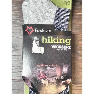 Fox River Men's Medium Weight Crew Hiking Socks Wick Dry Style 2460